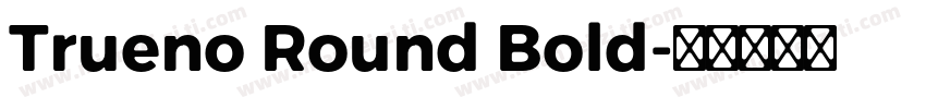 Trueno Round Bold字体转换